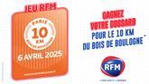RFM vous offre votre dossard pour le 10km du Bois de Boulogne
