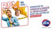 Philippe Lacheau et Julien Arruti invités de Bernard Montiel dans "1 heure avec..." sur RFM
