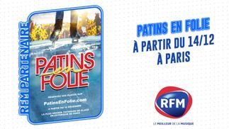 RFM partenaire de « Patins en folie » la plus grande patinoire de glace en extérieur de Paris 